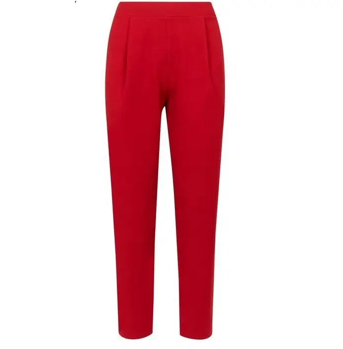 Calça de academia personalizada feminina do paquistão, calças de moletom para mulheres com bolso, para corrida, vermelho