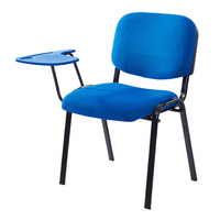Chaise de formation pour salle de conférence au design moderne avec tableau d'écriture chaise d'étude pliante en maille pour la formation au bureau