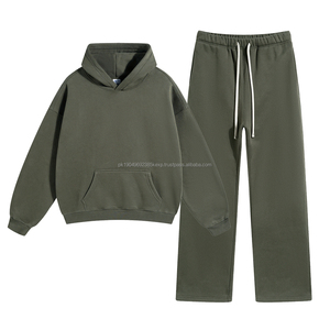 Conjuntos de Sudadera con Capucha y Pantalones Deportivos de Felpa Gruesa de 350 g/m², Estampados con Serigrafía y Bordado Personalizado, para Hombre - Product Image 6