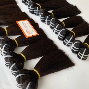 Disponible pulgadas cortas hueso recto extensiones de cabello humano grado 12A cabello sin procesar para hacer peluca - Product Image 3