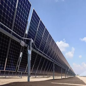 Thông minh PV Hệ thống theo dõi tiên tiến tự động/bằng tay duy nhất trục năng lượng mặt trời Tracker với gió & Giới Hạn bảo vệ - Product Image 3