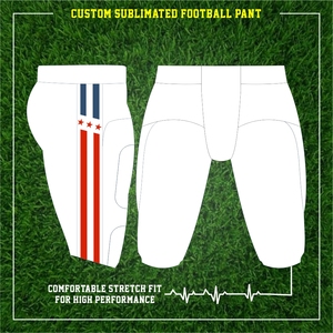 Conjuntos de camisetas y pantalones de práctica de fútbol americano sublimados uniforme de fútbol americano en blanco con logotipo personalizado OEM para adultos y jóvenes - Product Image 5