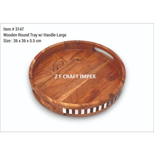 Bol design en résine et bois d'acacia Vaisselle de service de haute qualité Saladier décoratif Ramadan Bol en bois spécial - Product Image 2