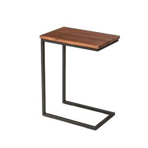 Mesa de centro de madera y base metálica al por mayor Mesa Redonda única de diseño moderno Uso de mesa para sala de estar y hogar a precio barato - Product Image 6