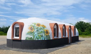 Dôme préfabriqué de luxe en EPS, maison modulaire de glamping écologique, alimentée à l'énergie solaire, étanche et isolée, conception personnalisée pour entrepôt et salle de sport - Product Image 2