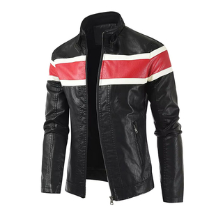 Commande en gros de blousons d'aviateur en cuir pour hommes vente en gros de logo à capuche en cuir véritable souple Design moderne Style de rue d'hiver - Product Image 3