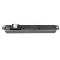 PDU rackable 19 pouces hautement flexible avec double disjoncteur, norme allemande, unité de distribution d'alimentation pour montage en rack
