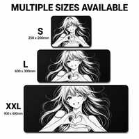 Tapis de souris de jeu Anime personnalisé, tapis de bureau Esports antidérapant, surface lisse, suivi précis au niveau des pixels