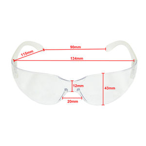 Lunettes de sécurité à verres transparents CE EN166 ANSI Z87 UKCA ASNZS Lunettes de protection industrielles certifiées - Product Image 5