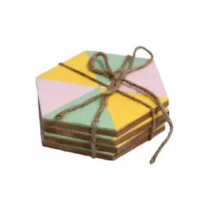 Posavasos de diseño de resina de madera, posavasos de resina superventas de estilo americano, posavasos de resina de Color personalizado - Product Image 6