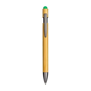 Penna Personalizzata in Bambù e Metallo Lucidato, Gadget Promozionale - Product Image 4