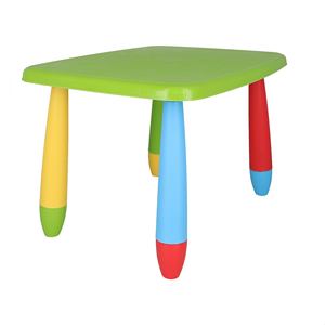 WELL HOME Tavolino rettangolare in plastica verde per bambini 73x58x48 cm - Product Image 4