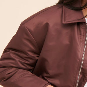 Chaquetas Bomber Personalizadas de Alta Calidad con Cierre para Mujer, Chaquetas Transpirables con Memoria, Ropa de Moda a Precio Económico, Chaquetas OEM - Product Image 5