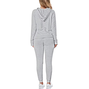 20% ผ้าฝ้ายโพลีเอสเตอร์ลำลองมีฮู้ดสำหรับฤดูหนาวทรงหลวมพอดีตัวเอวสูงและ80% วิ่ง - Product Image 2