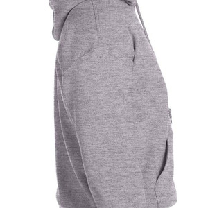 Sudadera con Capucha para Hombre, Color Gris Sólido, Corte Regular, Informal, 100% Algodón, Diseño con Bolsillos, Ropa de Otoño - Product Image 2