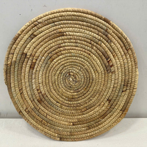 Luxury Round Water Hyacinth <b>Plate</b> Liner-Eco-Friendly <b>Mats</b> & Pads - Product Image 5