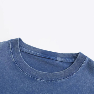 T-shirts Oversize Homme 100% Coton Grammage Lourd, Délavés à l'Acide, avec Logo Personnalisé, Qualité Premium, Prix de Gros 2025 - Product Image 3