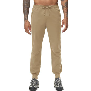 Pantalon décontracté pour homme avec cordon de serrage, coupe ajustée, tissu extensible respirant, streetwear décontracté - Product Image 2