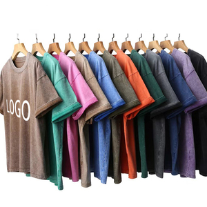 T-shirts vintage unisexe à lavage acide-T-shirts à col rond à manches courtes en détresse-Vente en gros personnalisée pour vêtements décontractés et festivals de musique - Product Image 5