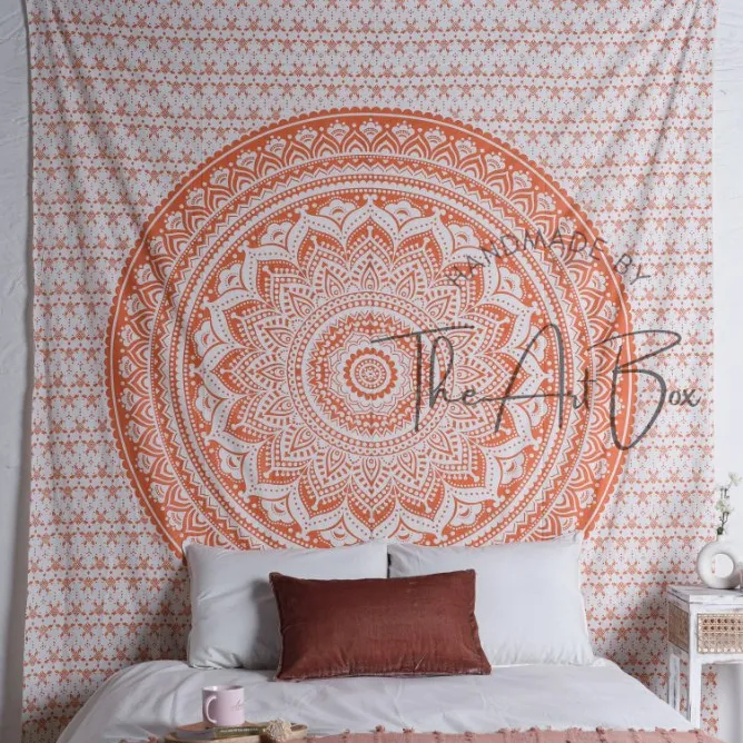 New Arrival Home Textile Ombre Tapestry 100% Cotton Beach Mandala Art Tapestry Living Room Rug Bohemian Printed Tapestry