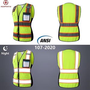 Gilet de travail haute visibilité pour homme, gilet de sécurité réfléchissant de haute qualité - Product Image 5