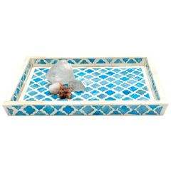 Bandeja de servicio con incrustaciones de hueso cuadrado de tamaño personalizado para el hogar y el hotel para decoración navideña - Product Image 3