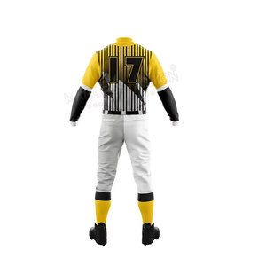 Nouvelle conception, uniformes de baseball à manches courtes entièrement imprimés, nom et logo d'équipe personnalisés - Vêtements de sport respirants et à séchage rapide de haute qualité - Product Image 3