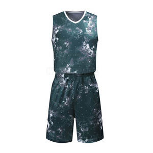Ensemble de maillots de basket-ball personnalisés réversibles en vrac, respirant, uniforme d'entraînement d'équipe de basket-ball - Product Image 1
