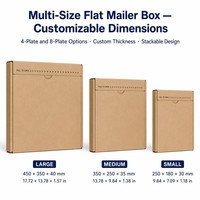 Boîte d'expédition en carton ondulé personnalisée avec logo, pour produits électroniques, boîte à courrier extra rigide pour l'emballage professionnel