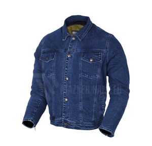 Veste Denim Blouson en coton bleu à la mode pour homme, veste en jean décontractée, vente directe en usine, printemps 2025 - Product Image 1