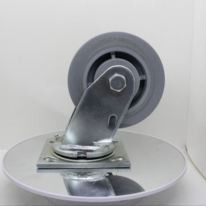 Vinadali Vietnam Factory Price Heavy Duty <b>Caster</b> Wheels 4 5 6 8 Inch Fixed Swivel Brake Castor in Grey TPR for <b>Industrial</b> Use - Product Image 1