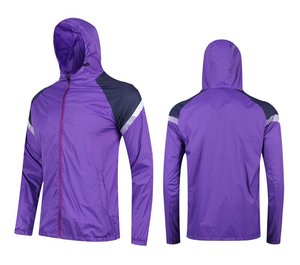 Veste de sport coupe-vent respirante imperméable à double couche, écologique, à fermeture éclair intégrale pour hommes, printemps - Product Image 2