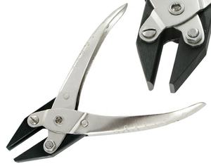 Alicates de acción paralela, mandíbulas de nariz convexas planas y semiredondas, herramientas y equipos para hacer joyas DIY, 140mm - Product Image 3