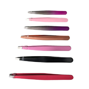 Pinzas para cejas de acero inoxidable para uso en salón, respetuosas con el medio ambiente, de alta calidad, herramienta de belleza para depilación puntiaguda personalizada - Product Image 3