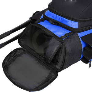 Sac de baseball avec poignée télescopique Poches pour accessoires Sac de roue de baseball portable Heavy Duty - Product Image 5