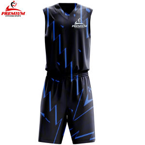 Venta caliente Uniforme de baloncesto personalizable con su propio logotipo Conjunto transpirable en precio al por mayor Diseñe su propio estilo - Product Image 1