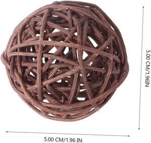 ลูกบอลหวายสำหรับงานฝีมือของเล่นสำหรับสัตว์เลี้ยงขนาด10ซม. ใช้ในเทศกาลคริสต์มาส - Product Image 3