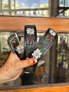 ใหม่แฮนด์เมดลูกปัดเครื่องมือหนังแกะสลักเข็มขัดมีทุกขนาดการออกแบบตะวันตกโบฮีเมียนแฟชั่นตะวันตกวินเทจสไตล์ - Product Image 2