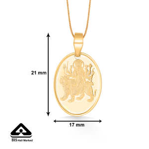 Colgante Religioso Chapado en Oro Cristiano, Regalo Unisex para Devotos de Vaishno Devi - Product Image 5
