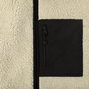 Veste en polaire sherpa unisexe sur mesure pour hommes et femmes, de haute qualité, avec poche plaquée personnalisée, fermeture éclair, manteau d'hiver pour femmes - Product Image 3