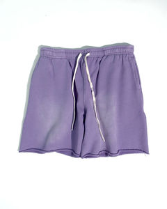 Custom Heavy Vintage <b>Men</b> Acid Wash <b>Shorts</b> with Double Layer Waist Printed Patch Embroidery Street Casual Style - Product Image 3