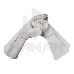 Gants de sécurité de soudage personnalisés Gants de travail ignifuges en cuir de qualité supérieure pour usage industriel à bas prix de gros du Pakistan - Product Image 3