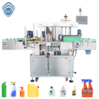 Etiquetadora Automática de Alta Velocidad SKILT de Doble Cara para Etiquetas Transparentes, Botellas de Champú, Jabón Líquido para Manos, Control por Servomotor