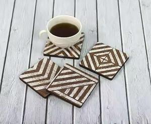 Quality Wood <b>Enamel</b> Print Coasters Tea <b>Cup</b> Coasters Kitchen Placemats Custom Logo Manufacturer & Exporter of Coasters - Product Image 4