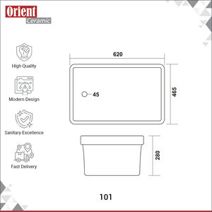 Fournisseur professionnel vendant un évier de laboratoire rectangulaire de lavabo en céramique blanche de qualité supérieure au meilleur prix du marché - Product Image 3