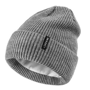High Quality Wool Blend Solid Color Unisex Casual Winter Beanie Caps Knitted Jacquard - Product Image 6