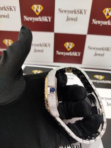 Luxury 2024 Best Seller VVS <b>Iced</b> <b>Out</b> Moissanite <b>Watches</b> with Quartz Movement Good Price Wholesaler Manufacturer Exporter India - Product Image 4