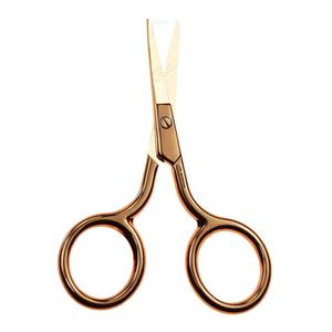 Ciseaux à cheveux incurvés et arrondis Ciseaux de toilettage de précision pour poils de nez Sourcils Barbe et cils - Product Image 1