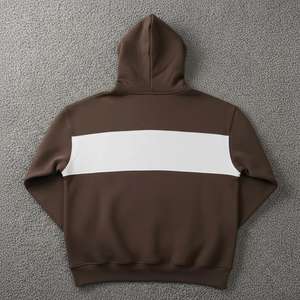 Sweat à capuche en coton pour homme de qualité supérieure, streetwear personnalisé avec un design gaufré et brodé, mode d'hiver pour homme - Product Image 2