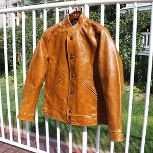 Chaquetas de cuero personalizadas para hombres chaqueta de cuero genuino para hombres chaqueta de cuero elegante para hombres - Product Image 6